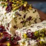 Cranberry Pistachio Cheese Log