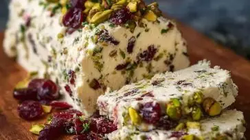Cranberry Pistachio Cheese Log
