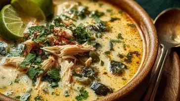 Creamy Chicken Poblano Soup