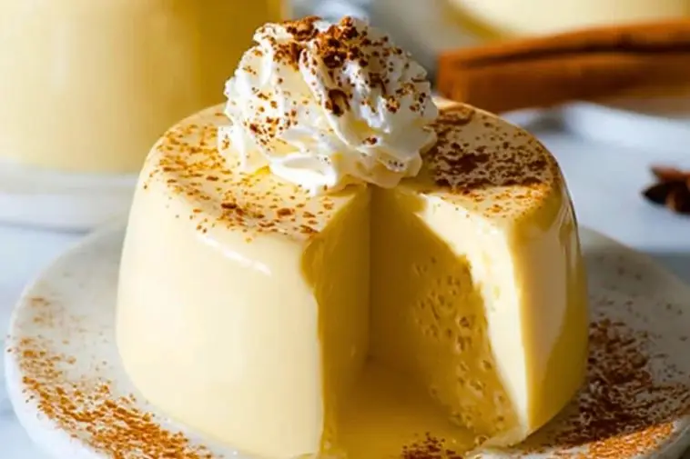 Creamy Eggnog Panna Cotta