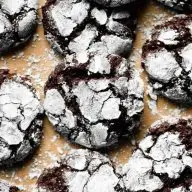 Double Chocolate Crinkle Cookies