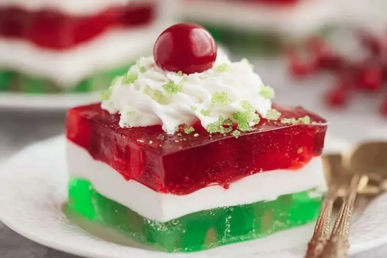 Easy Layered Christmas Jello