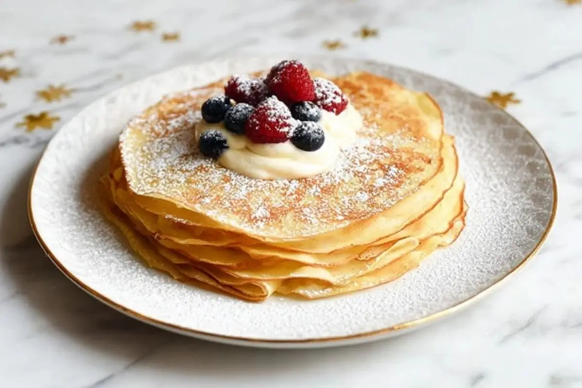Eggnog Crêpes