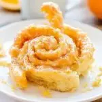 Homemade Glazed Orange Rolls