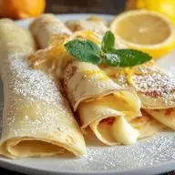 Homemade Lemon Crepes