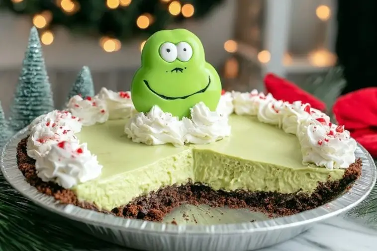 No Bake Grinch Pie