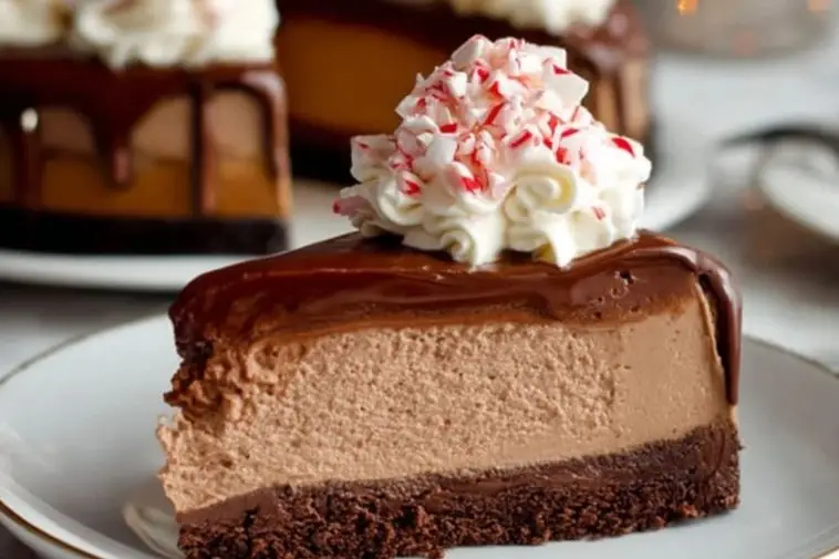 Peppermint Mocha Cheesecake