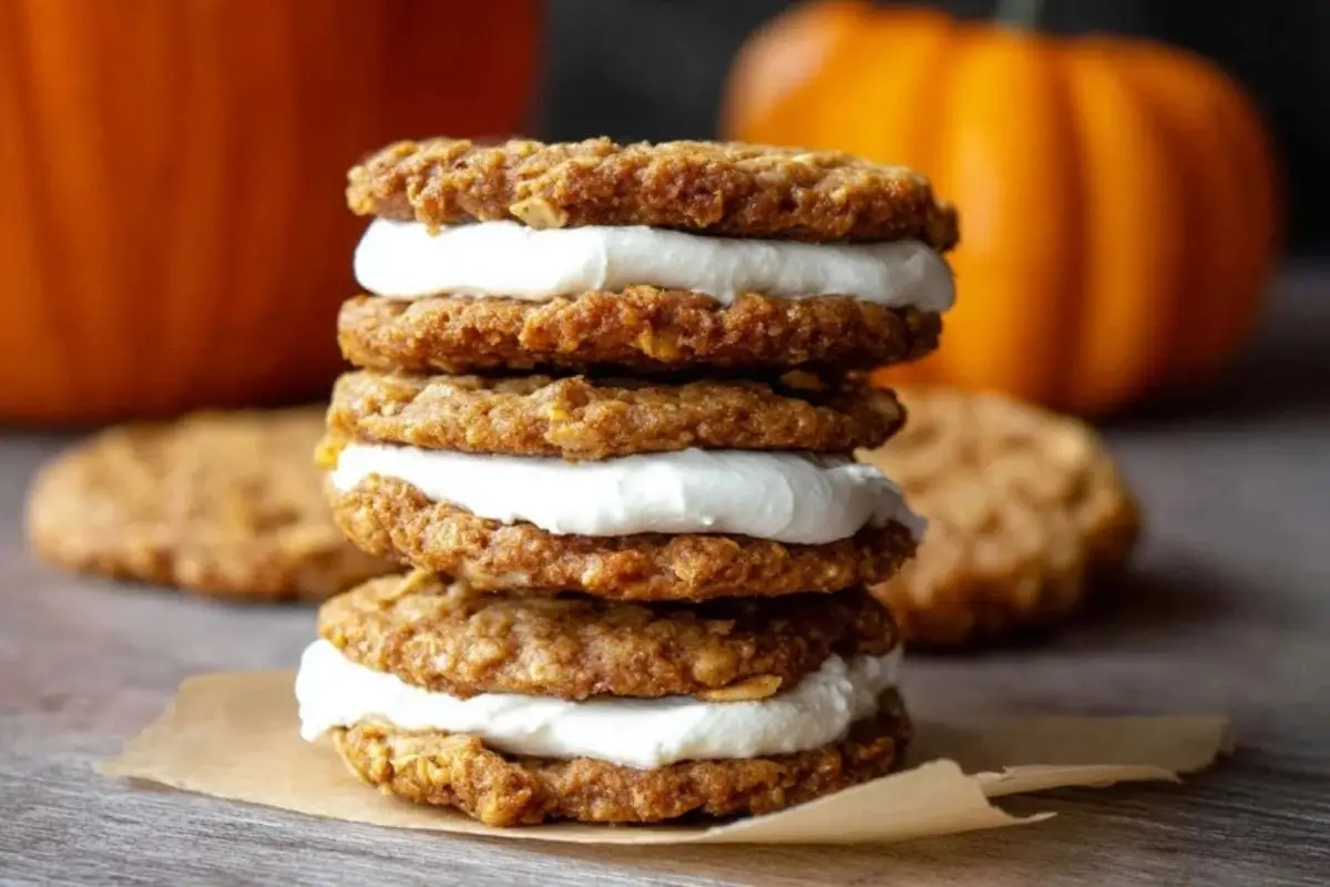 Pumpkin Oatmeal Cream Pies