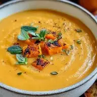 Roasted Italian Sweet Potato Soup