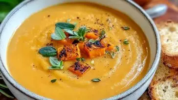 Roasted Italian Sweet Potato Soup