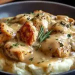 Slow Cooker Creamy Chicken & Gravy
