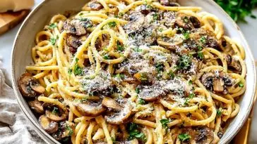 Cozy Mushroom Parmesan Pasta