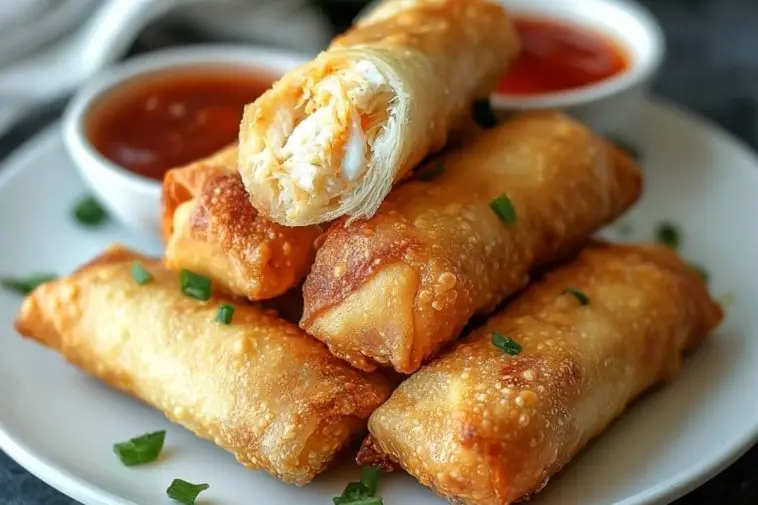Crab Rangoon Egg Rolls