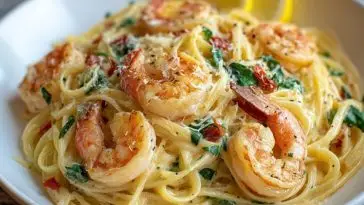 Creamy Garlic Shrimp Pasta