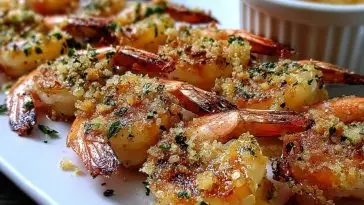 Garlic Parmesan Shrimp Skewers