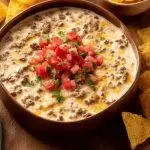Simple Rotel Dip With Ground Beef
