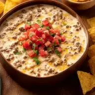 Simple Rotel Dip With Ground Beef