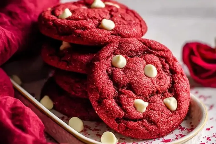 Soft Red Velvet Cookies